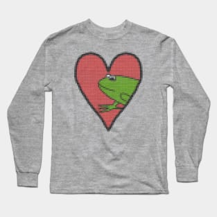 My Valentines Day Frog Love Heart Filled with Hearts Long Sleeve T-Shirt